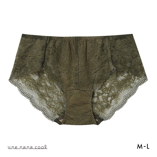 ウンナナクール une nana cool BRAGENIC ブラジェニック レース ショーツ バックレース(OV-オリーブ-M)