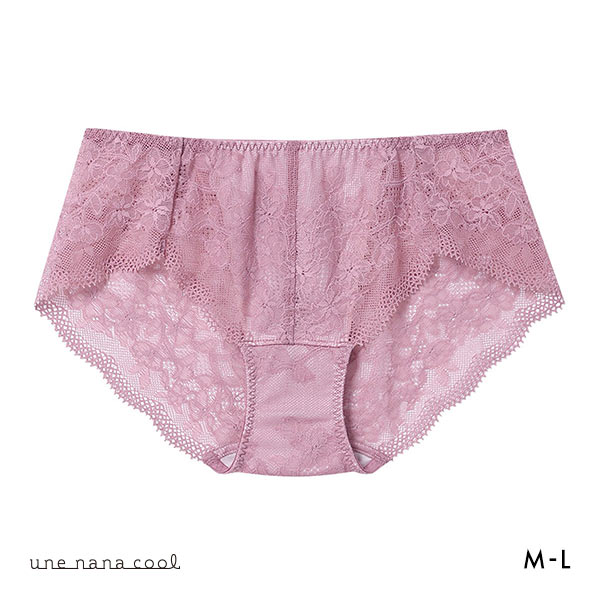 ウンナナクール une nana cool BRAGENIC ブラジェニック レース ショーツ バックレース(PI-ピンク-M)