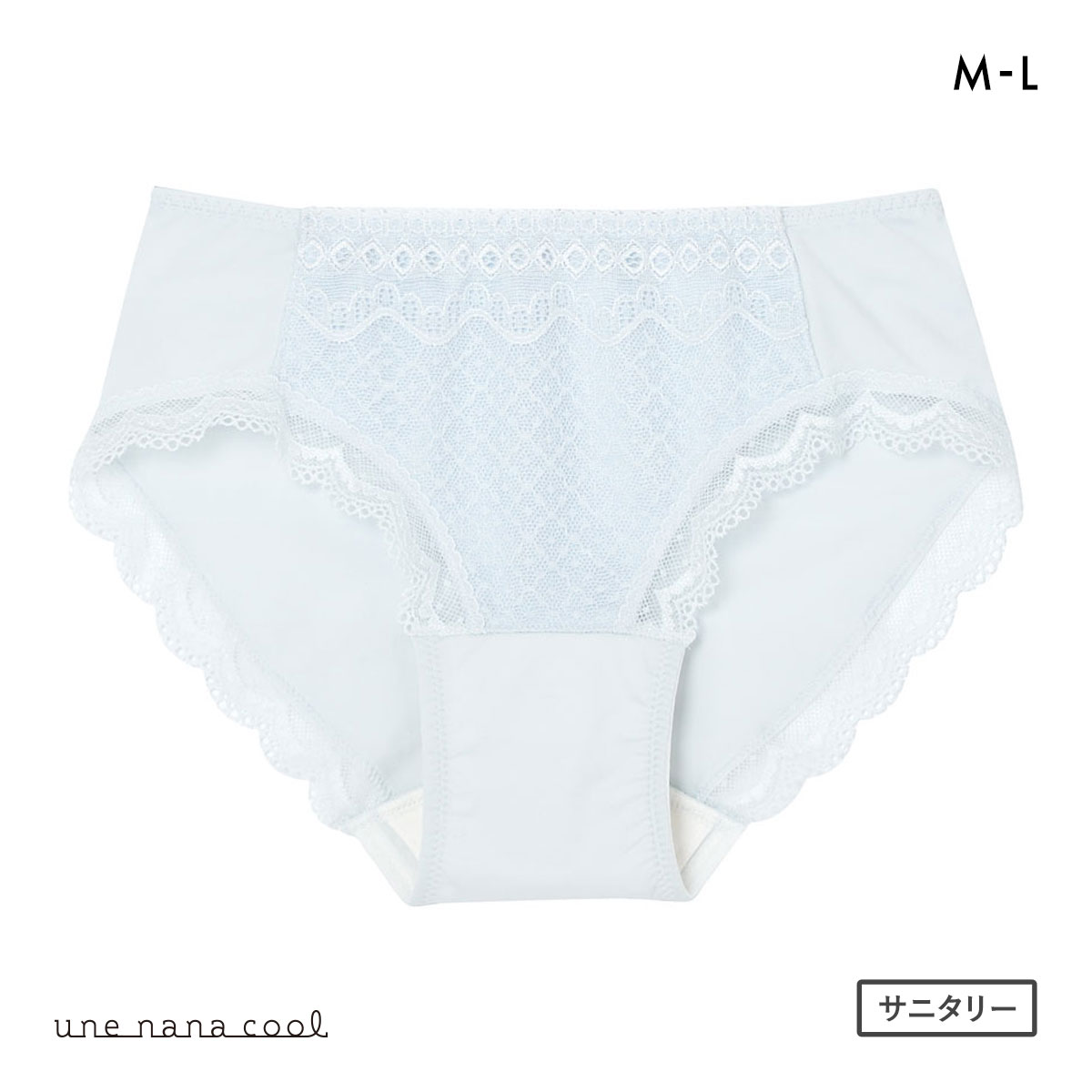 ウンナナクール une nana cool 特別な日以外の364日つけたくなるブラ 364ブラ レース サニタリーショーツ 単品(LGY-薄グレー-M)
