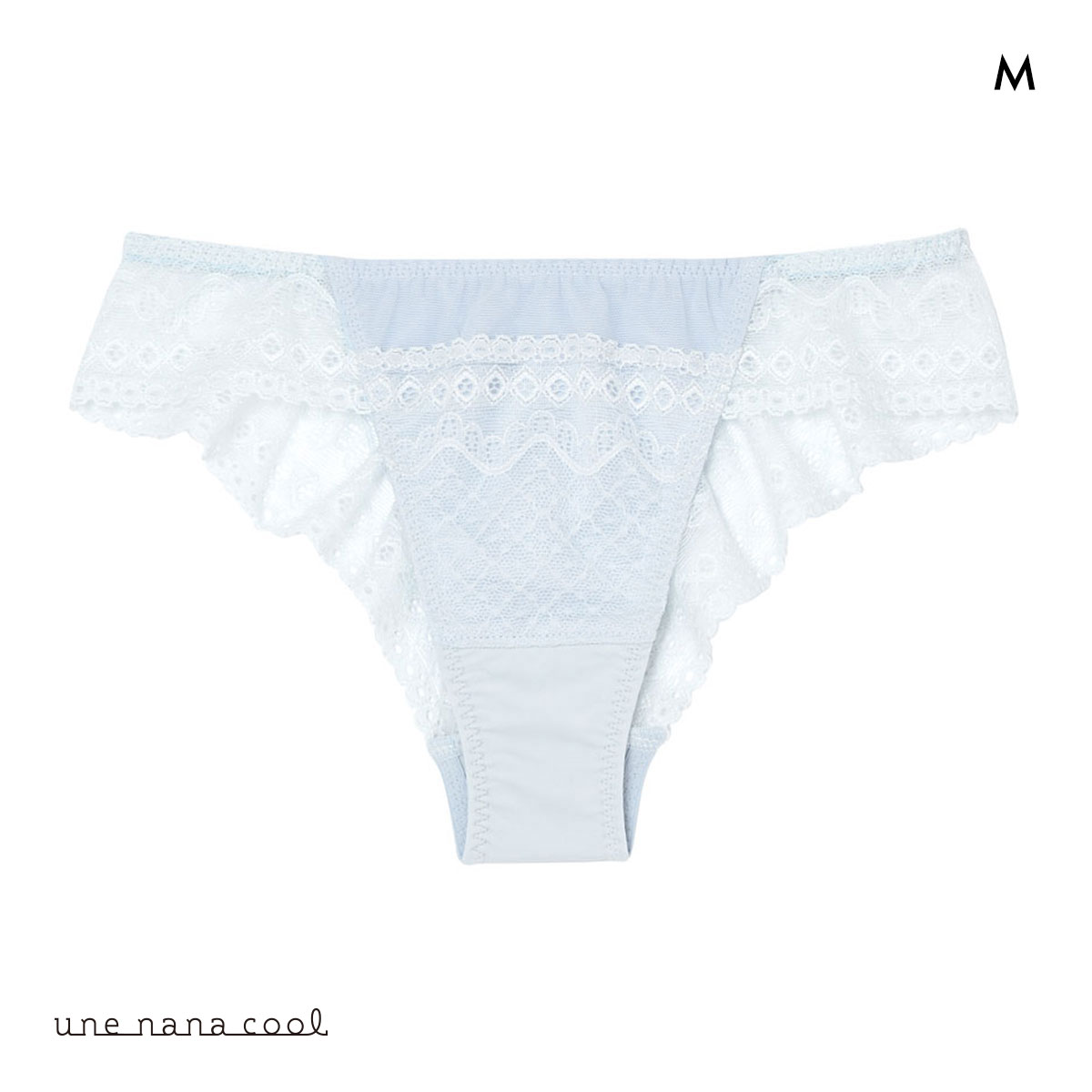 ウンナナクール 特別な日以外の364日つけたくなるブラ 364ブラ レース Tバックショーツ ソング une nana cool(LGY-薄グレー-M)