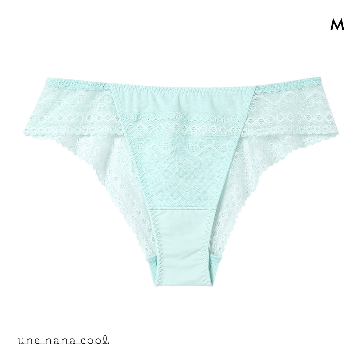 ウンナナクール 特別な日以外の364日つけたくなるブラ 364ブラ レース Tバックショーツ ソング une nana cool(TU-ターコイズ-M)