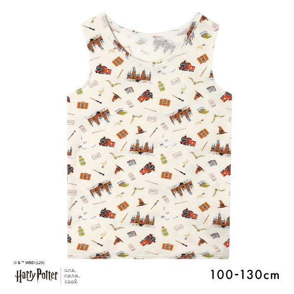 ウンナナクール Harry Potter × une nana cool キッズ ノースリーブ 男女児兼用トップ ハリー・ポッター