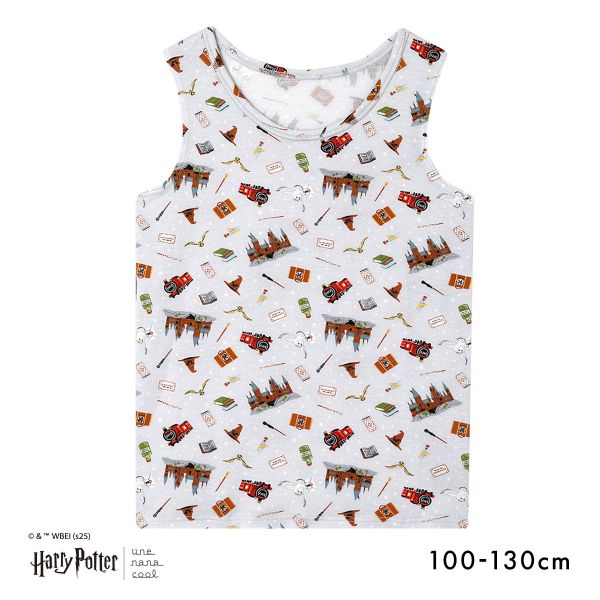 ウンナナクール Harry Potter × une nana cool キッズ ノースリーブ 男女児兼用トップ ハリー・ポッター