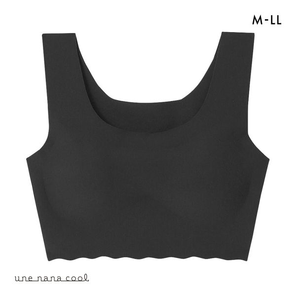 ウンナナクール une nana cool 綿混 フラット仕上げノンワイヤーブラジャー フルカップ ブラジャー 単品