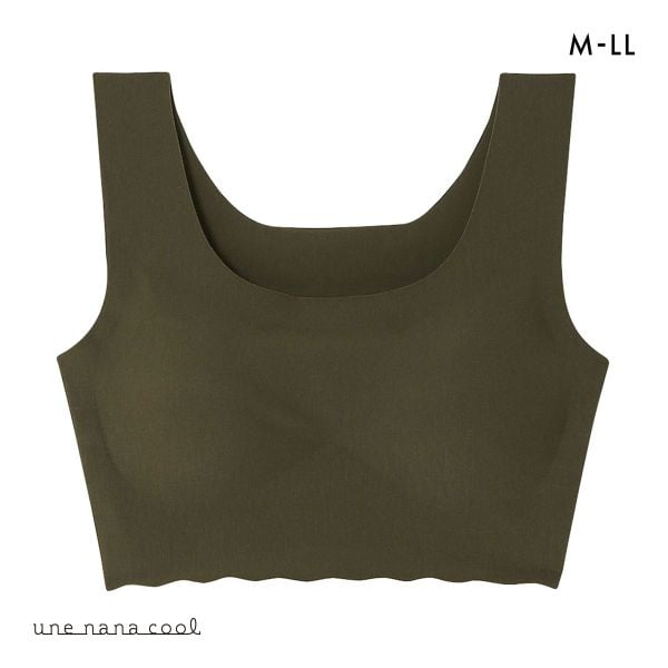 ウンナナクール une nana cool 綿混 フラット仕上げノンワイヤーブラジャー フルカップ ブラジャー 単品