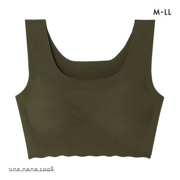 ウンナナクール une nana cool 綿混 フラット仕上げノンワイヤーブラジャー フルカップ ブラジャー 単品