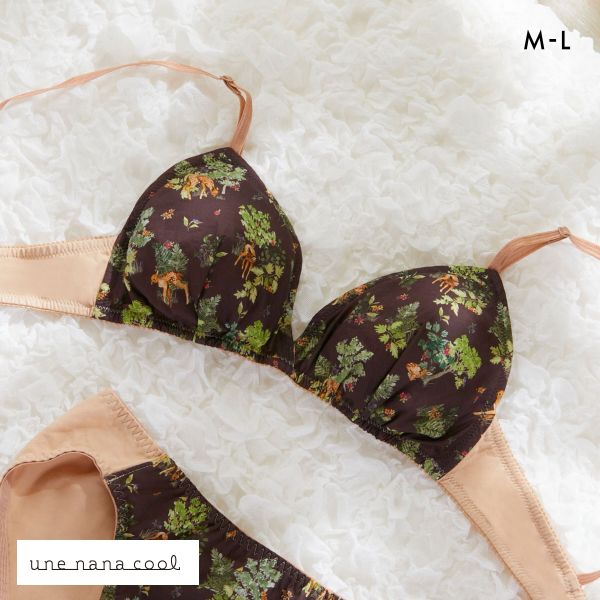 30%OFF ウンナナクール une nana cool 綿混 三角ノンワイヤーブラ MADE WITH LIBERTY FABRIC 単品 30%OFF ウンナナクール une nana cool 綿混 三角ノンワイヤーブラ MADE WITH LIBERTY FABRIC 単品