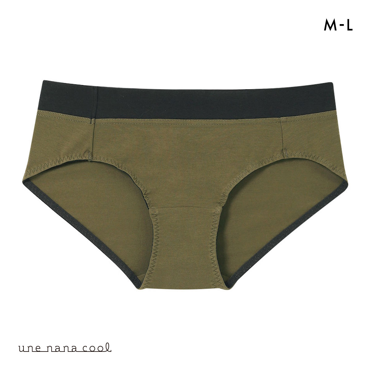 ウンナナクール une nana cool カラーブロッキング ショーツ 単品(OV-オリーブ-M)