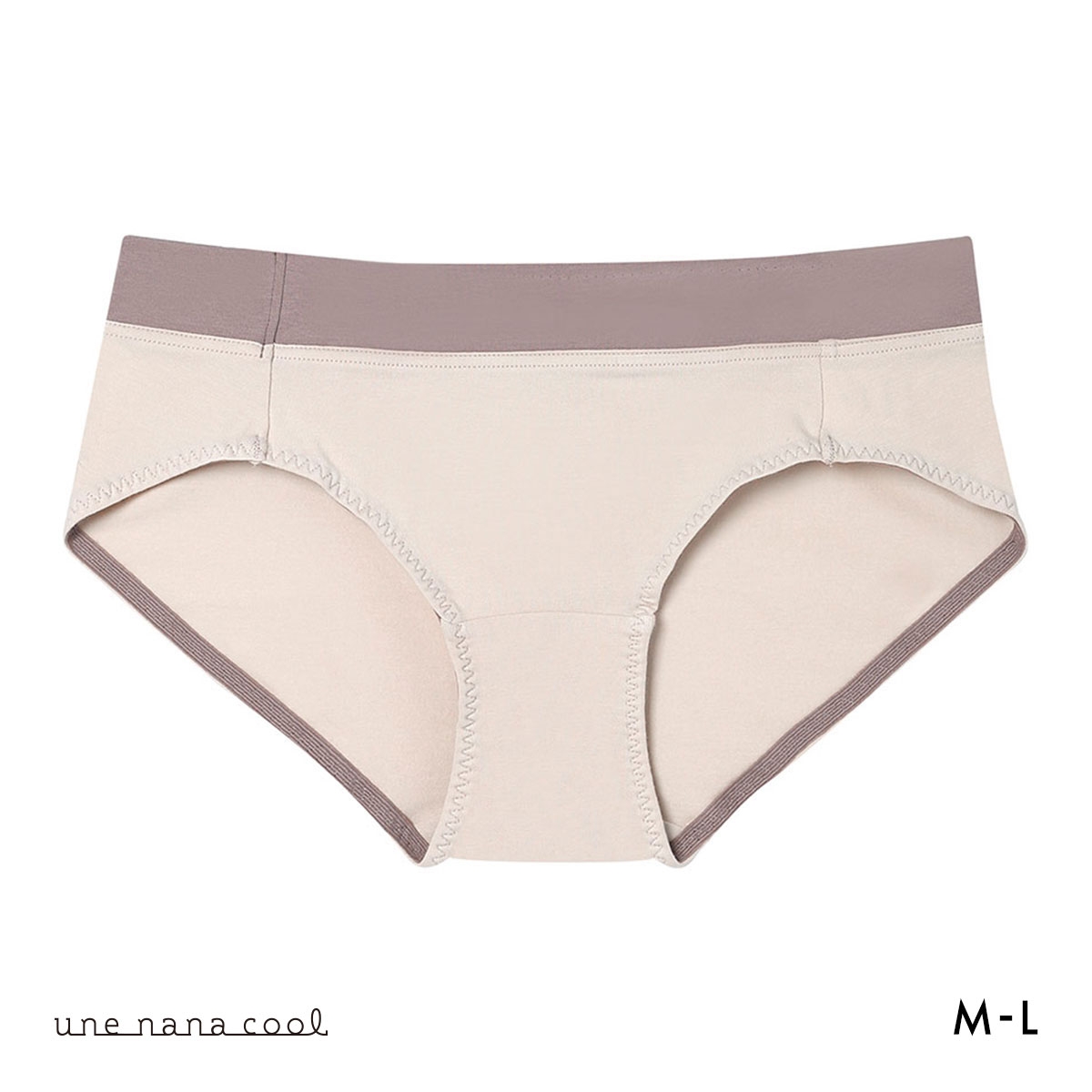 ウンナナクール une nana cool カラーブロッキング ショーツ 単品(LBE-薄ベージュ-M)