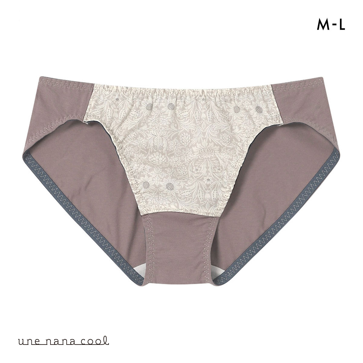 ウンナナクール une nana cool 綿混 MADE WITH LIBERTY. FABRIC ショーツ 単品(GY-グレー-M)