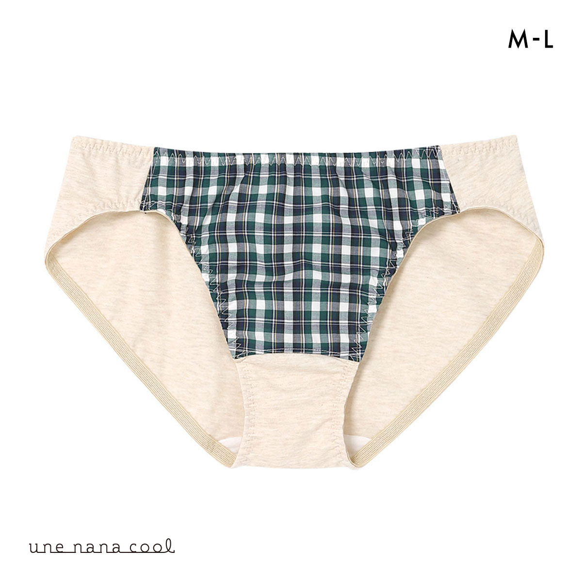 ウンナナクール une nana cool 綿混 MADE WITH LIBERTY. FABRIC ショーツ 単品(GR-グリーン-M)