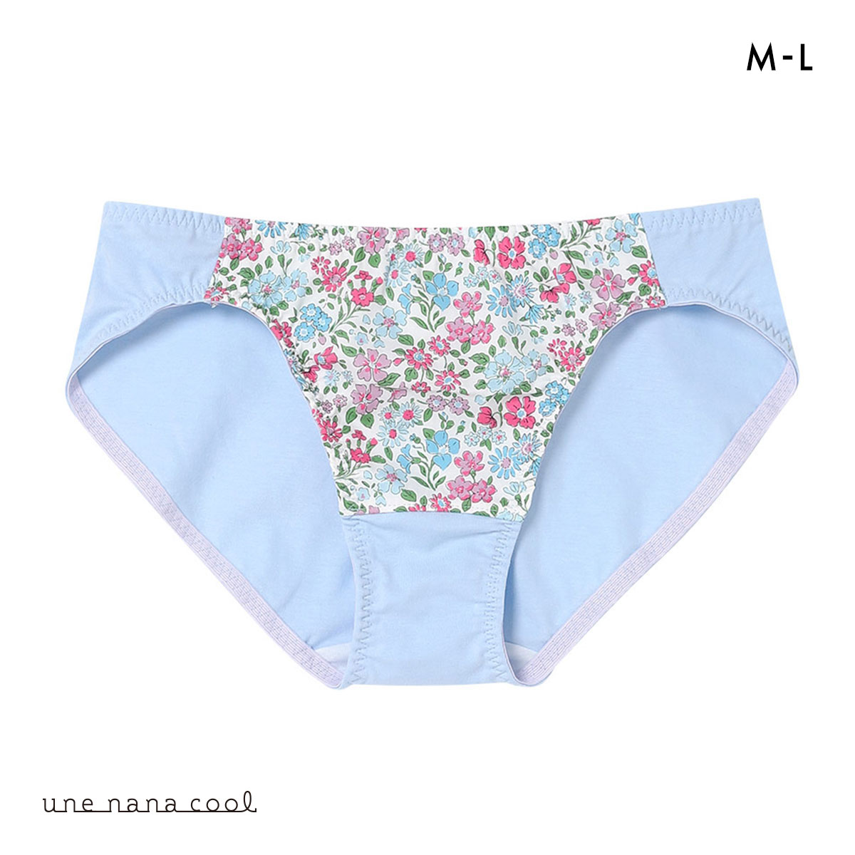 ウンナナクール une nana cool 綿混 MADE WITH LIBERTY. FABRIC ショーツ 単品(PI-ピンク-M)
