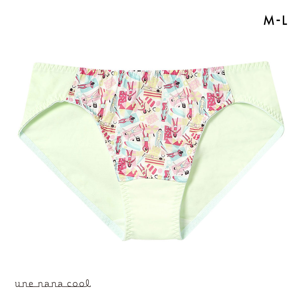 ウンナナクール une nana cool 綿混 MADE WITH LIBERTY. FABRIC ショーツ 単品(RP-ロマンピンク-M)