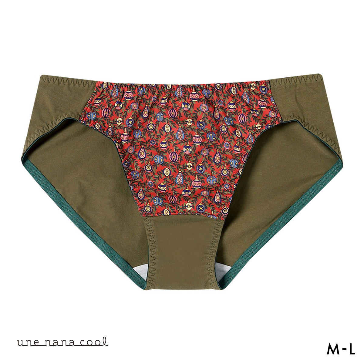 ウンナナクール une nana cool 綿混 MADE WITH LIBERTY. FABRIC ショーツ 単品(OR-オレンジ-M)