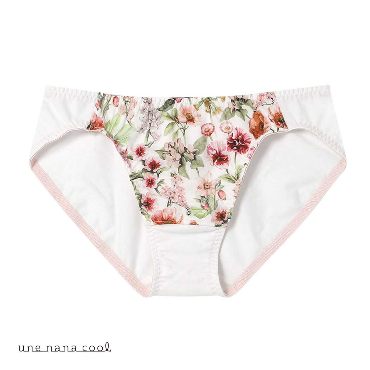 ウンナナクール une nana cool 綿混 MADE WITH LIBERTY. FABRIC ショーツ 単品(WH-ホワイト-M)