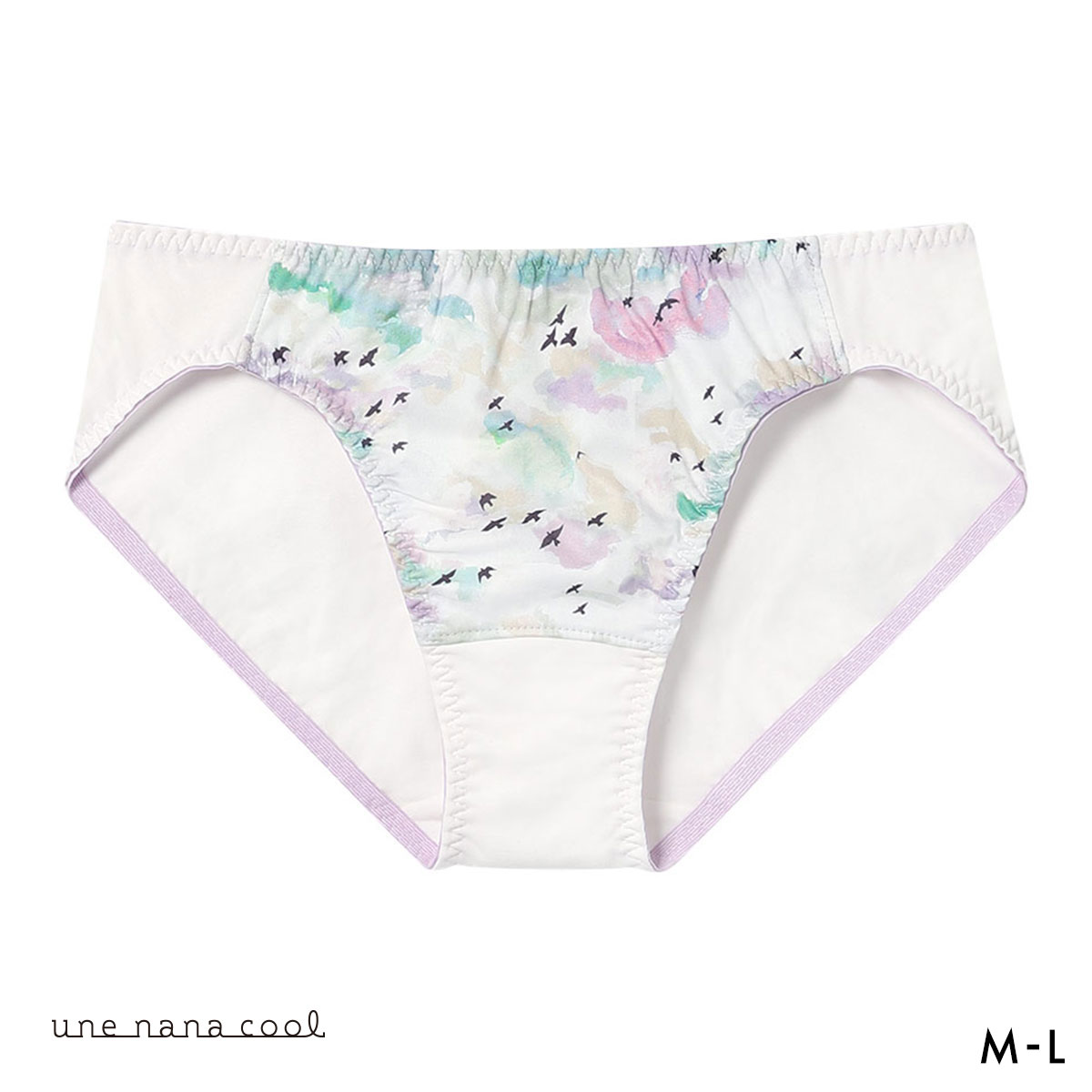 ウンナナクール une nana cool 綿混 MADE WITH LIBERTY. FABRIC ショーツ(PU-パープル-M)