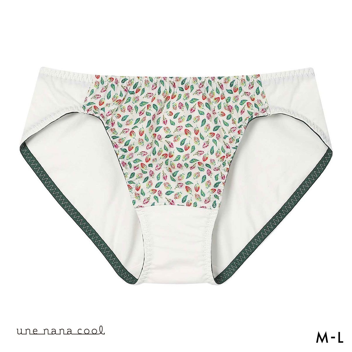ウンナナクール MADE WITH LIBERTY FABRIC 綿混 ショーツ une nana cool(OV-オリーブ-M)