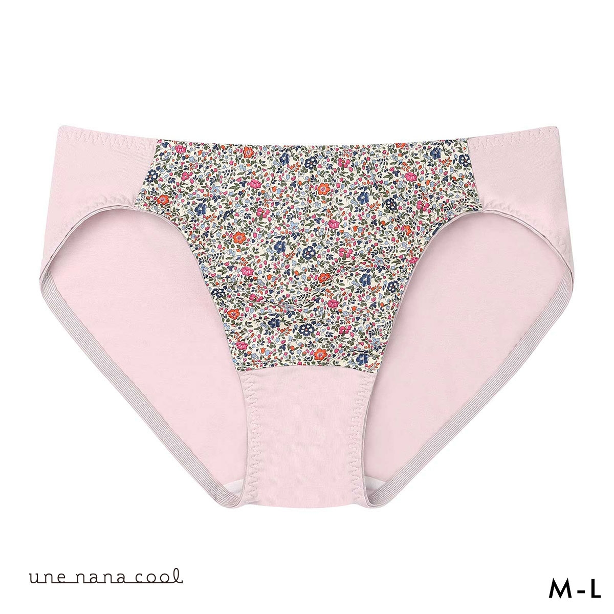 ウンナナクール 綿混 ショーツ MADE WITH LIBERTY FABRIC une nana cool(PI-ピンク-M)