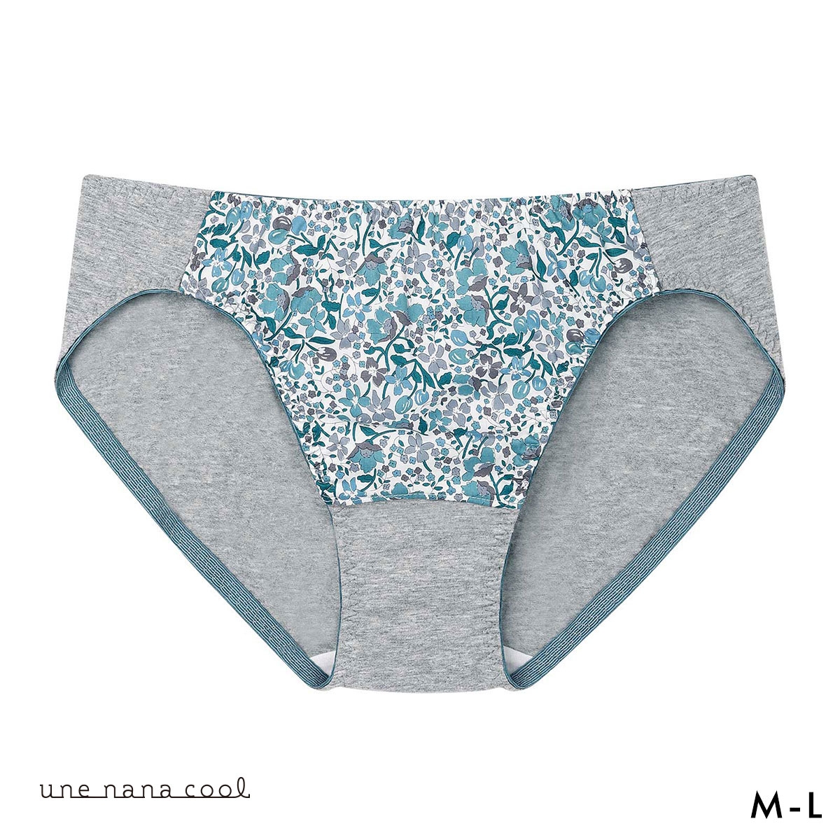 ウンナナクール 綿混 ショーツ MADE WITH LIBERTY FABRIC une nana cool(SX-サックス-M)