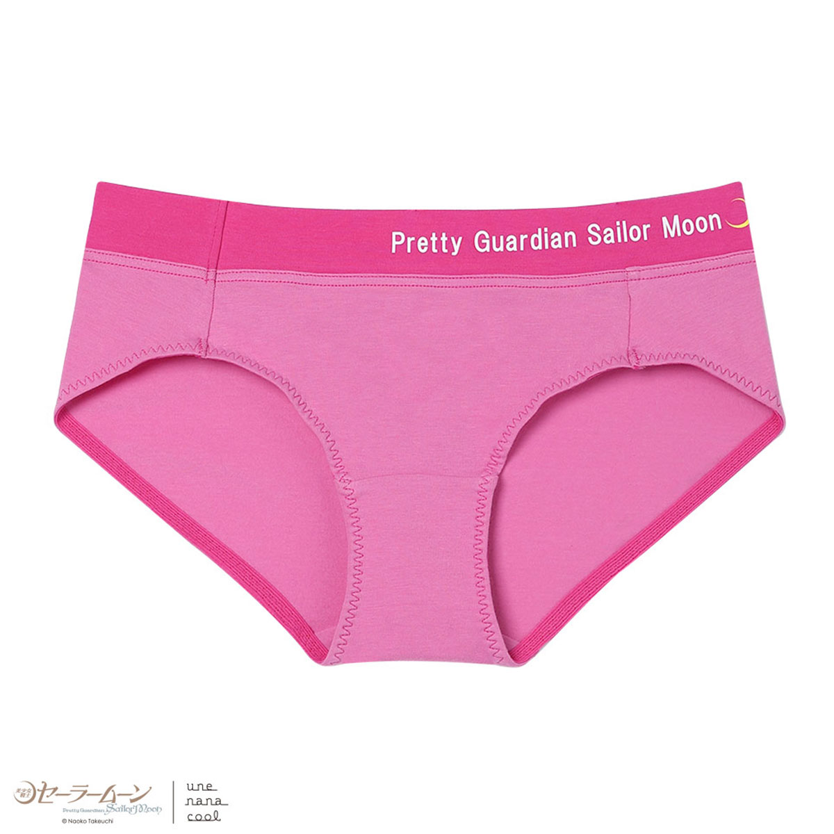 ウンナナクール 美少女戦士セーラームーン × une nana cool ショーツ 単品(PI-ピンク-M)