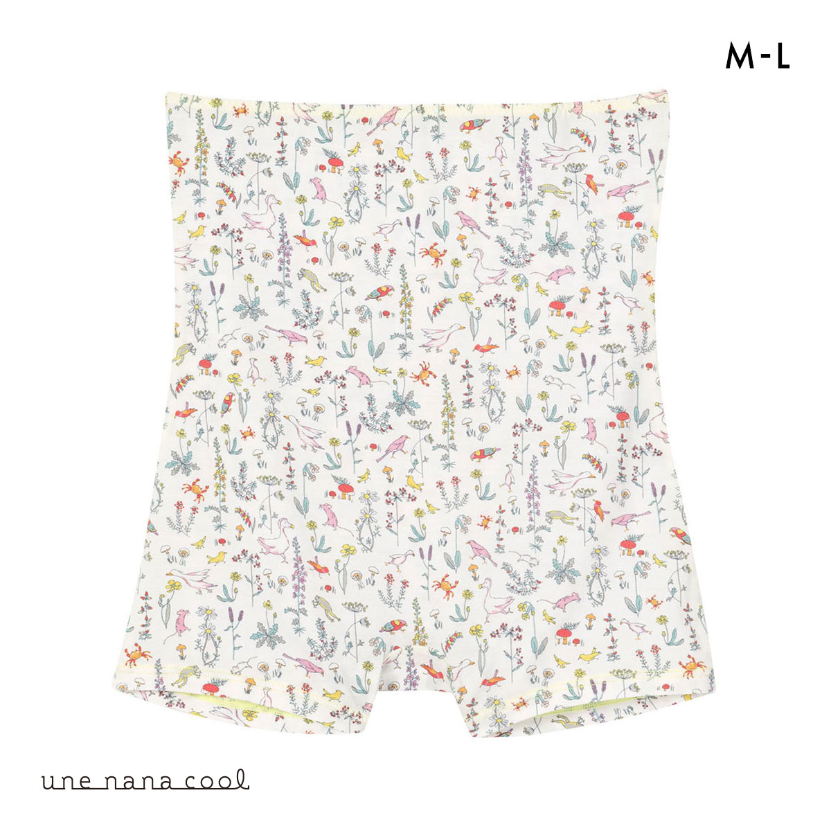 ウンナナクール une nana cool MADE WITH LIBERTY. FABRIC ハラマキ付きショーツ 単品(CR-クリーム-M)