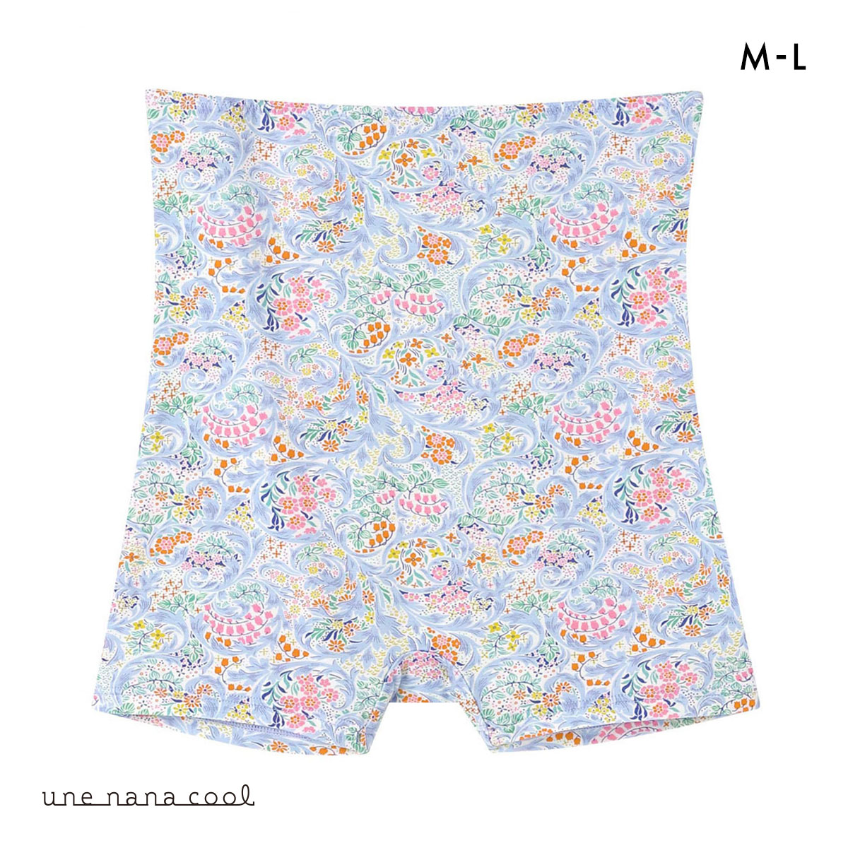 ウンナナクール une nana cool MADE WITH LIBERTY. FABRIC ハラマキ付きショーツ 単品(LBU-薄ブルー-M)
