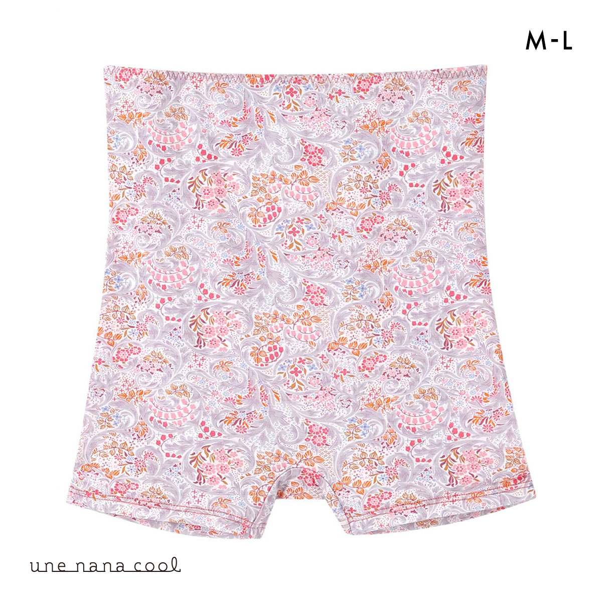 ウンナナクール une nana cool MADE WITH LIBERTY. FABRIC ハラマキ付きショーツ 単品(CP-コーラルピンク-M)