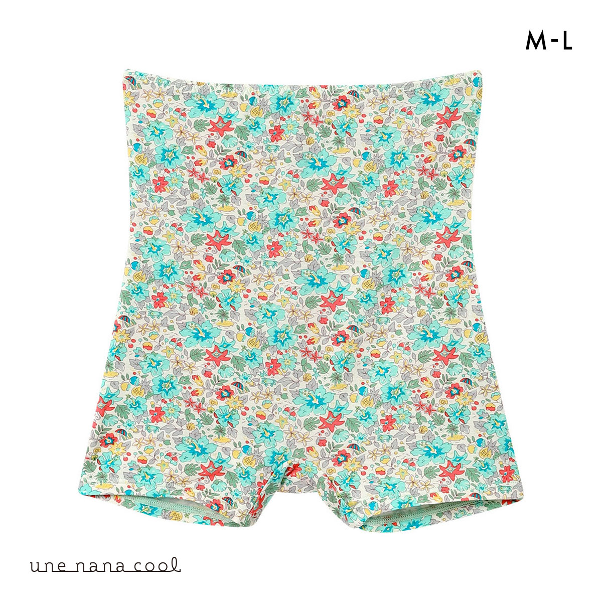 ウンナナクール une nana cool MADE WITH LIBERTY. FABRIC ハラマキ付きショーツ 単品(ME-メロン-M)