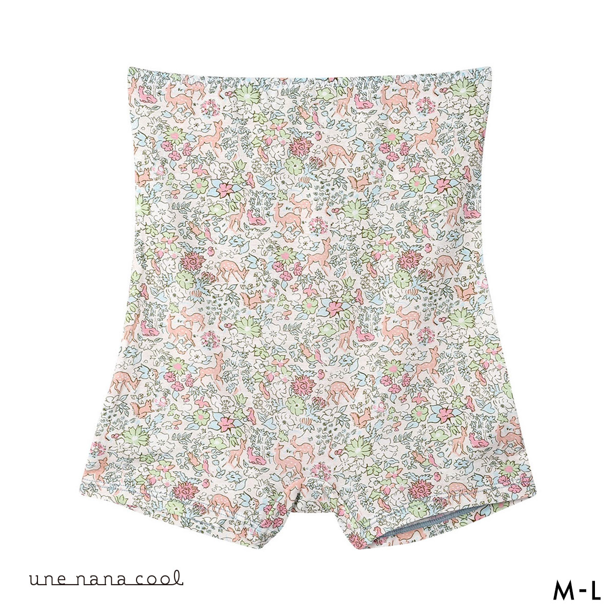 ウンナナクール une nana cool MADE WITH LIBERTY. FABRIC ハラマキ付きショーツ 単品(SP-サーモンピンク-M)