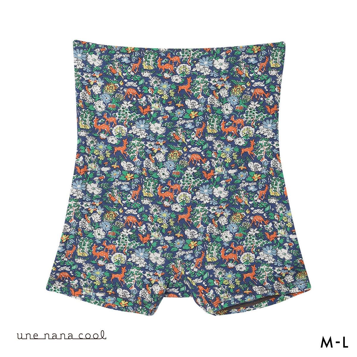 ウンナナクール une nana cool MADE WITH LIBERTY. FABRIC ハラマキ付きショーツ 単品(VI-バイオレット-M)