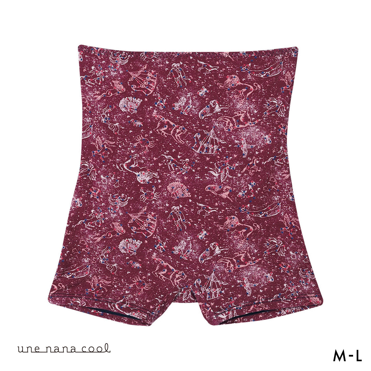 ウンナナクール une nana cool MADE WITH LIBERTY. FABRIC ハラマキ付きショーツ 単品(WI-ワイン-M)