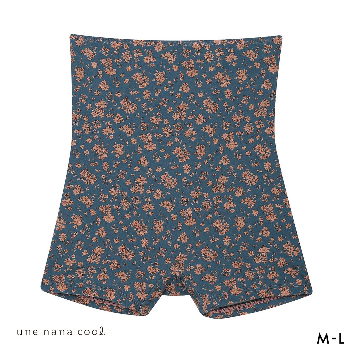 ウンナナクール une nana cool MADE WITH LIBERTY. FABRIC ハラマキ付きショーツ 単品(BG-ブルーグリーン-M)