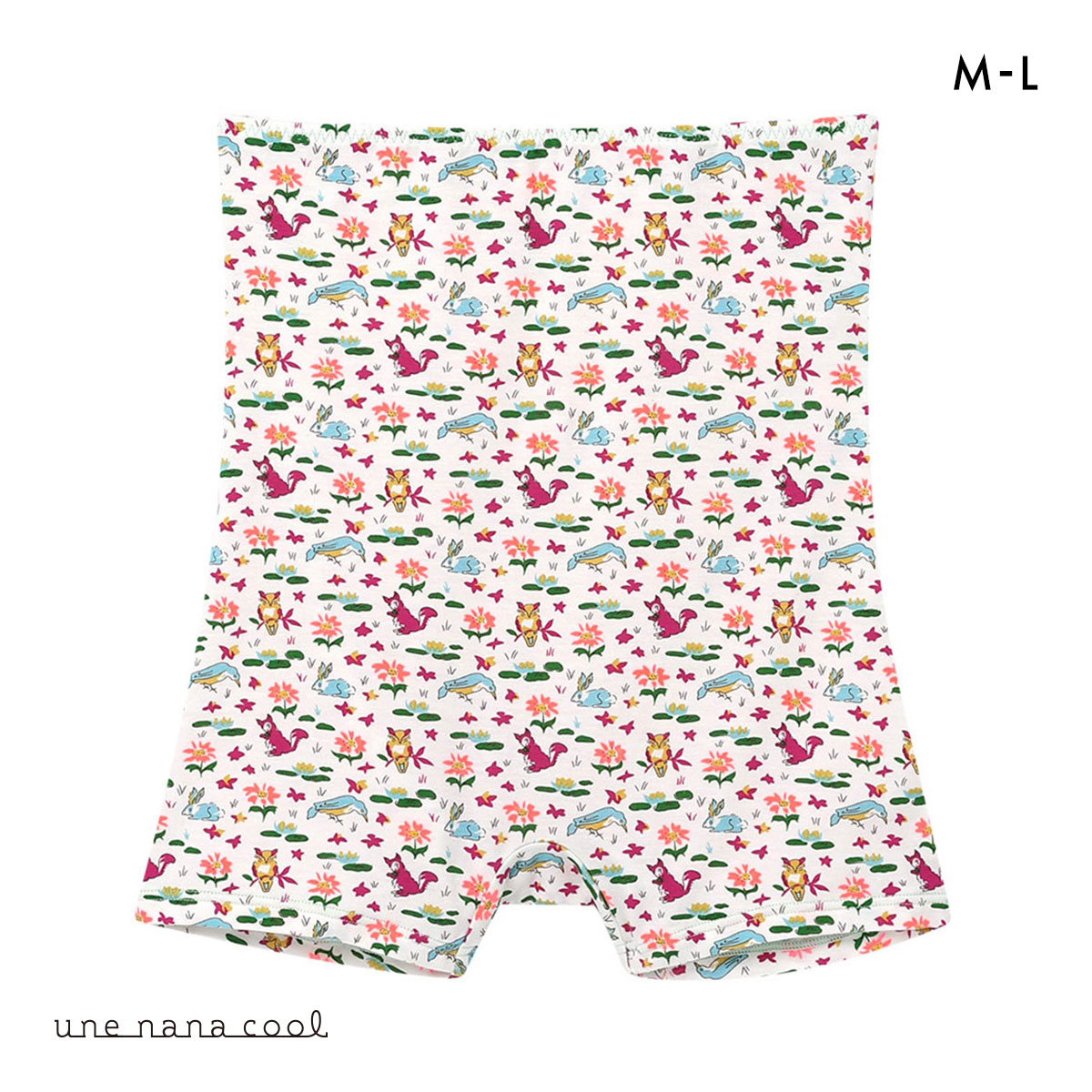 ウンナナクール une nana cool MADE WITH LIBERTY. FABRIC ハラマキ付きショーツ 単品(MI-ミント-M)