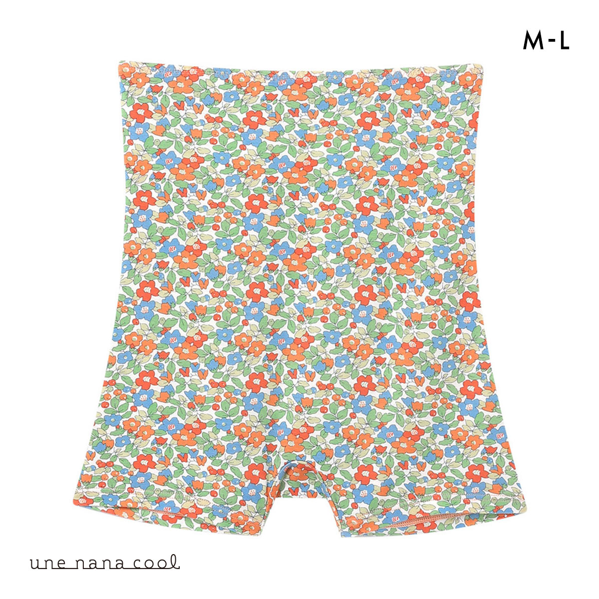 ウンナナクール une nana cool MADE WITH LIBERTY. FABRIC ハラマキ付きショーツ 単品(OR-オレンジ-M)