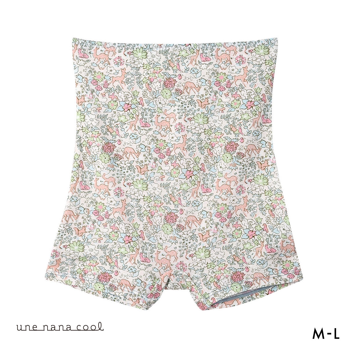 ウンナナクール une nana cool MADE WITH LIBERTY. FABRIC ハラマキ付きショーツ(SP-サーモンピンク-M)