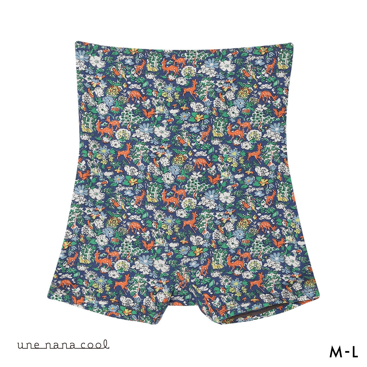ウンナナクール une nana cool MADE WITH LIBERTY. FABRIC ハラマキ付きショーツ(VI-バイオレット-M)