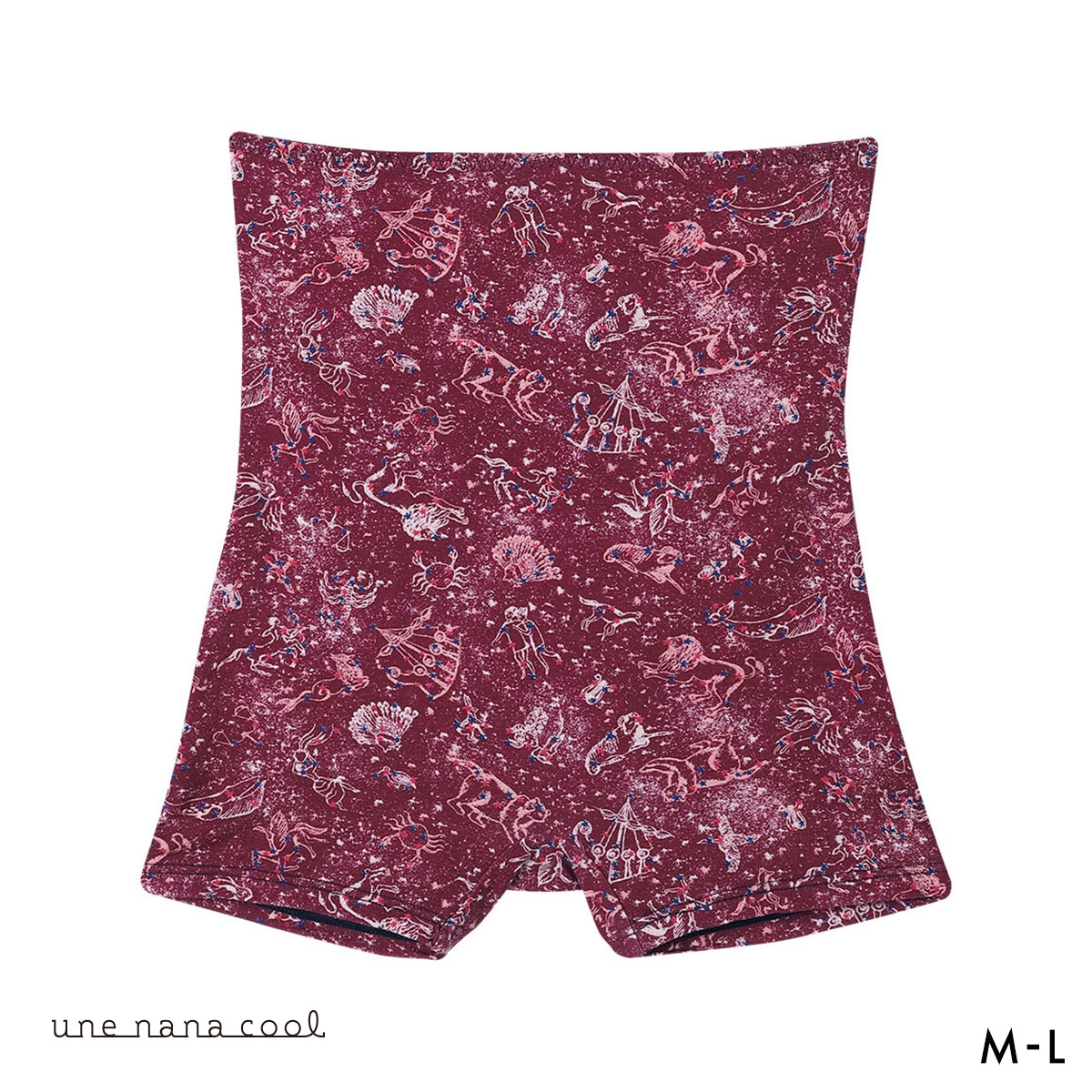 ウンナナクール une nana cool MADE WITH LIBERTY. FABRIC ハラマキ付きショーツ(WI-ワイン-M)