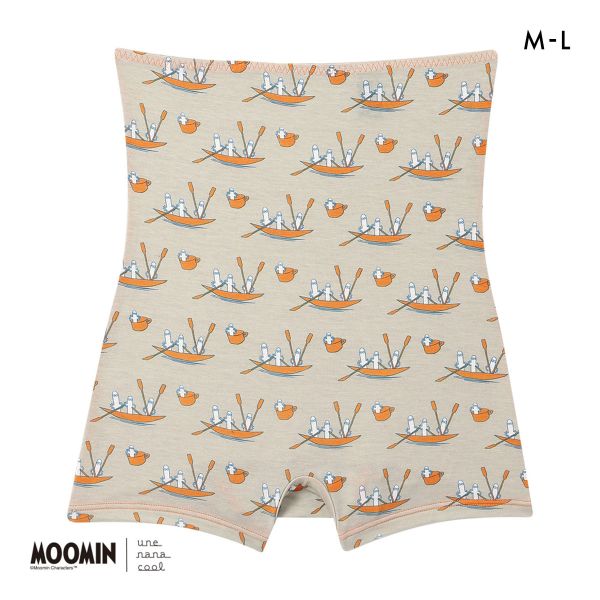 ウンナナクール MOOMIN × une nana cool ボーイレングスショーツ ハラマキ付きショーツ ムーミン 単品