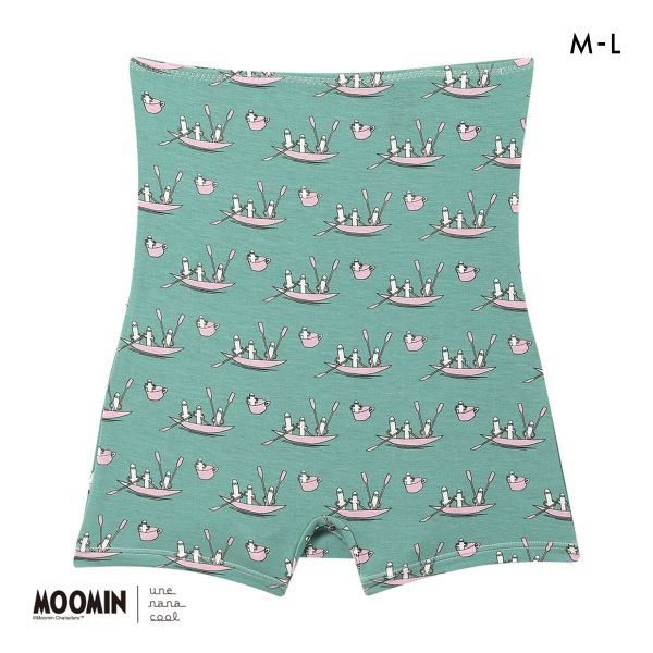 ウンナナクール MOOMIN × une nana cool ボーイレングスショーツ ハラマキ付きショーツ ムーミン 単品
