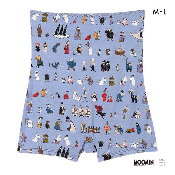 ウンナナクール MOOMIN × une nana cool ボーイレングスショーツ ハラマキ付きショーツ ムーミン