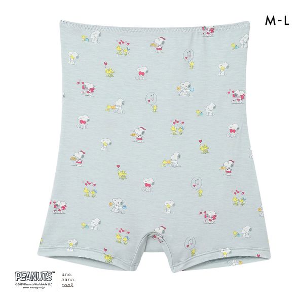 ウンナナクール PEANUTS × une nana cool ボーイレングスショーツ ハラマキ付きショーツ スヌーピー