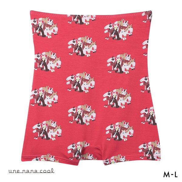 ウンナナクール 2026年お年賀「まるっとうまくいく」 ボーイレングスショーツ ハラマキ付きショーツ une nana cool