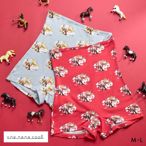 ウンナナクール 2026年お年賀「まるっとうまくいく」 ボーイレングスショーツ ハラマキ付きショーツ une nana cool