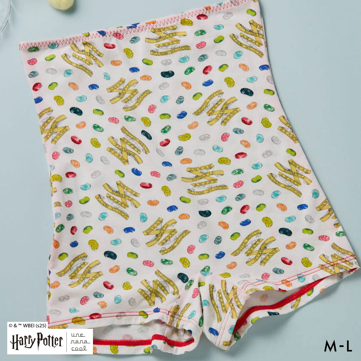 ハリー・ポッター × ウンナナクール Harry Potter ボーイレングスショーツ ハラマキ付きショーツ une nana cool(OC-オークル-M)