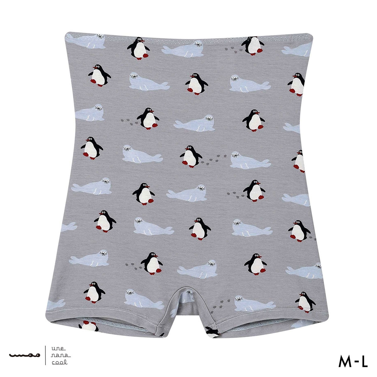 ウンナナクール umao × une nana cool ボーイレングスショーツ ハラマキ付きショーツ 単品(GY-グレー-M)