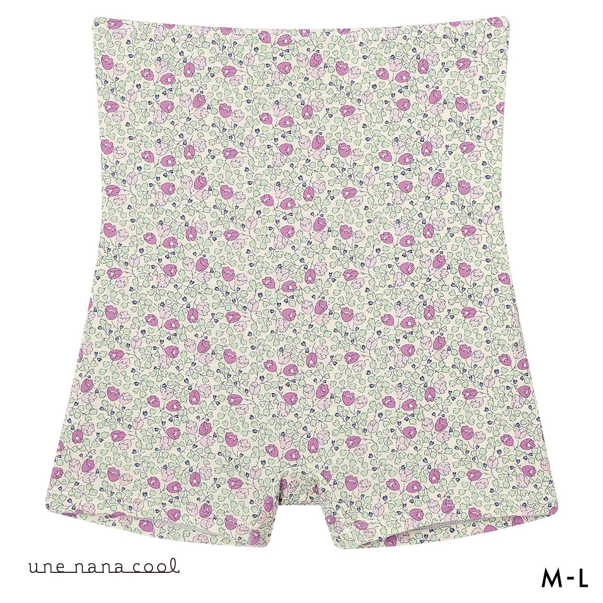 ウンナナクール une nana cool MADE WITH LIBERTY. FABRIC ハラマキ付きショーツ 単品(LGY-薄グレー-M)
