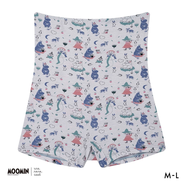 ウンナナクール MOOMIN × une nana cool ボーイレングスショーツ ハラマキ付きショーツ ムーミン