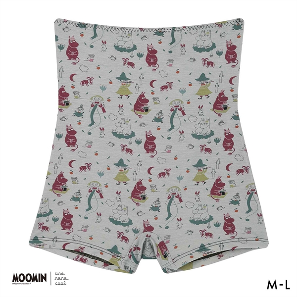 ウンナナクール MOOMIN × une nana cool ボーイレングスショーツ ハラマキ付きショーツ ムーミン