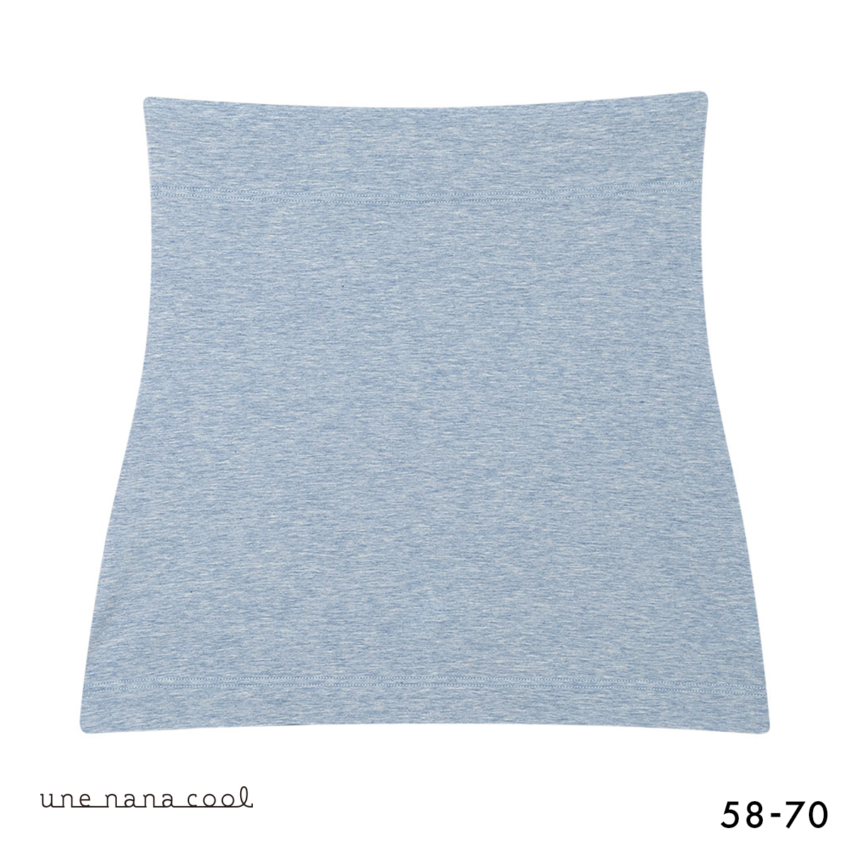 ウンナナクール 364 コットン 綿たっぷり 薄手ハラマキ une nana cool(BGY-ブルーグレー-58-70)