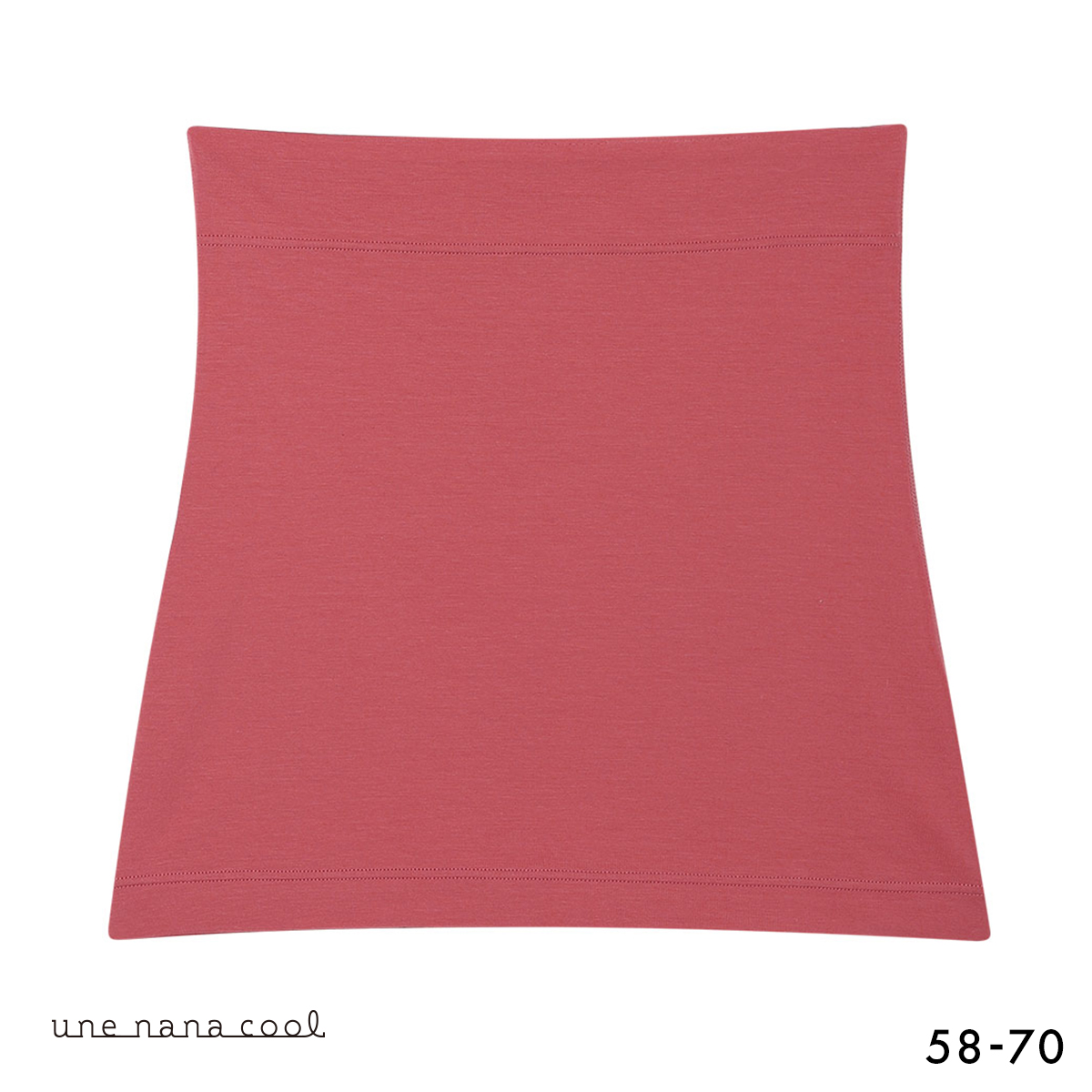 ウンナナクール 364 コットン 綿たっぷり 薄手ハラマキ une nana cool(RE-レッド-58-70)